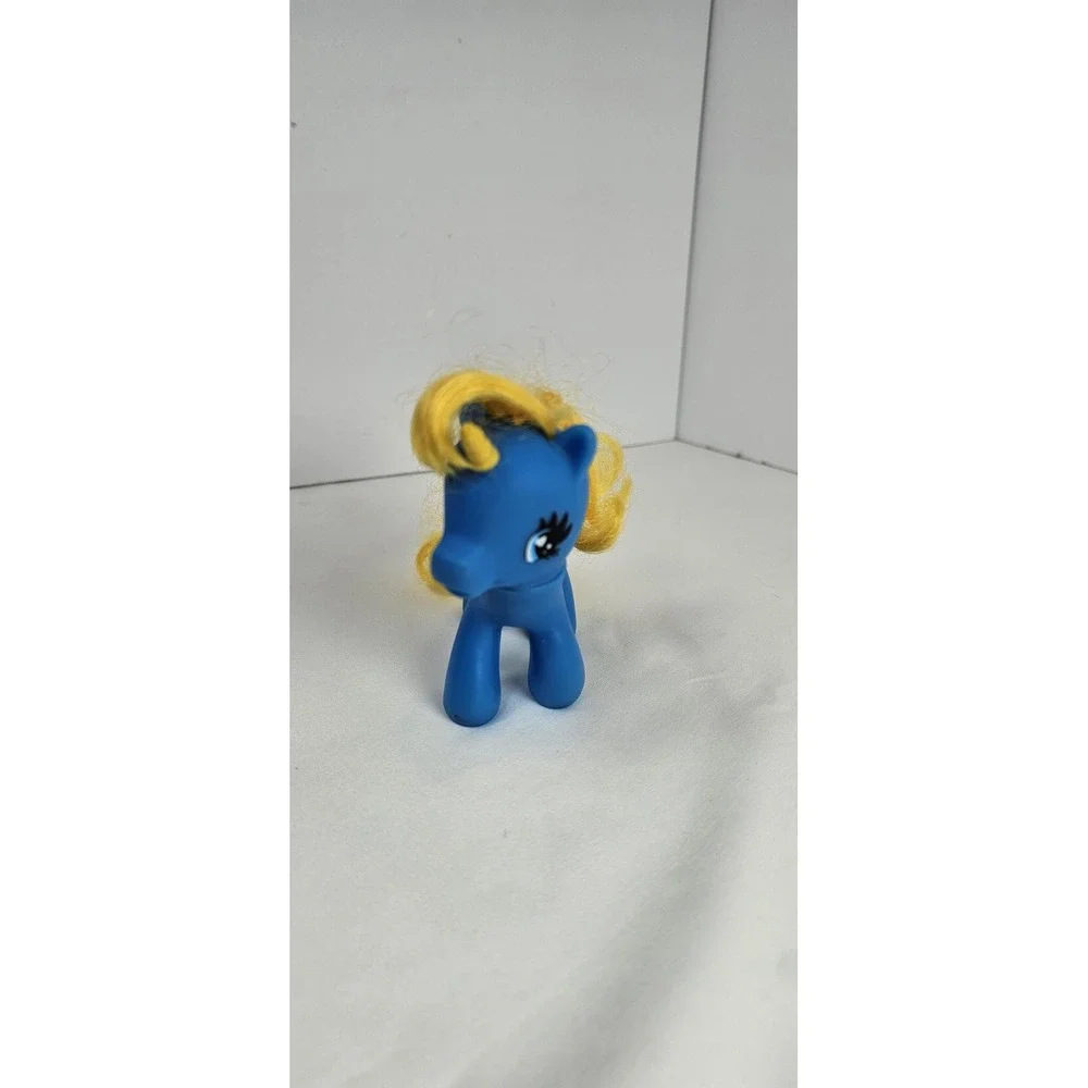 1982 Gi-Go Pony‎ Land, Small Ponies My Little Pony Blue Unicorn Pony Yellow Hair